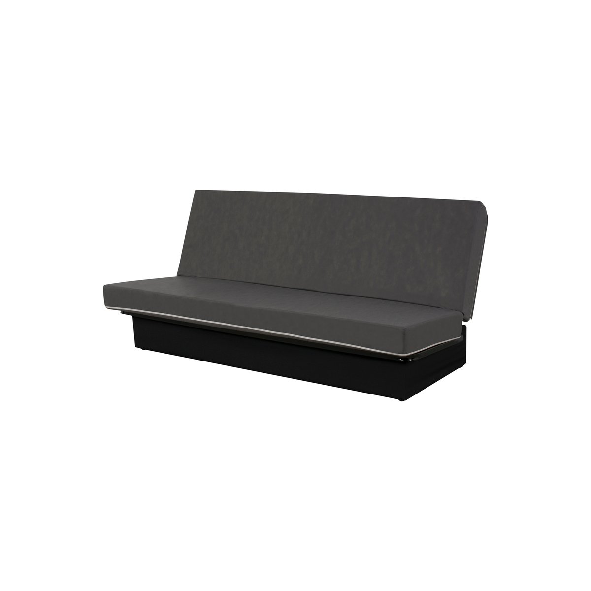 Banquette Clic clac MELISSA 120 x 190, pearl marine gris, RELAXIMA