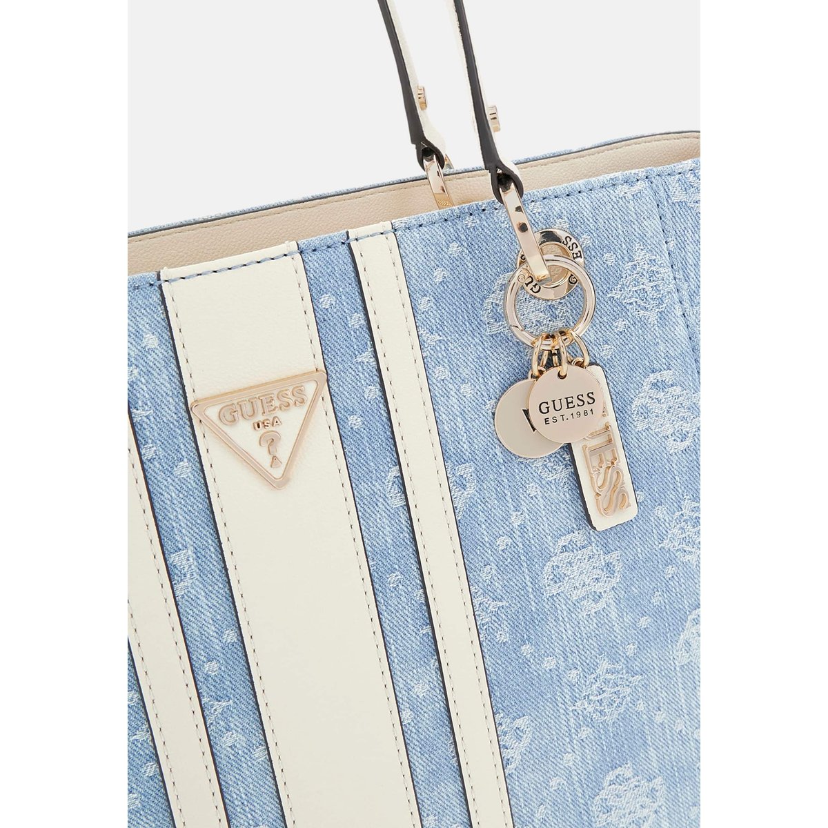 Sac Tote Noelle bleu clair, GUESS
