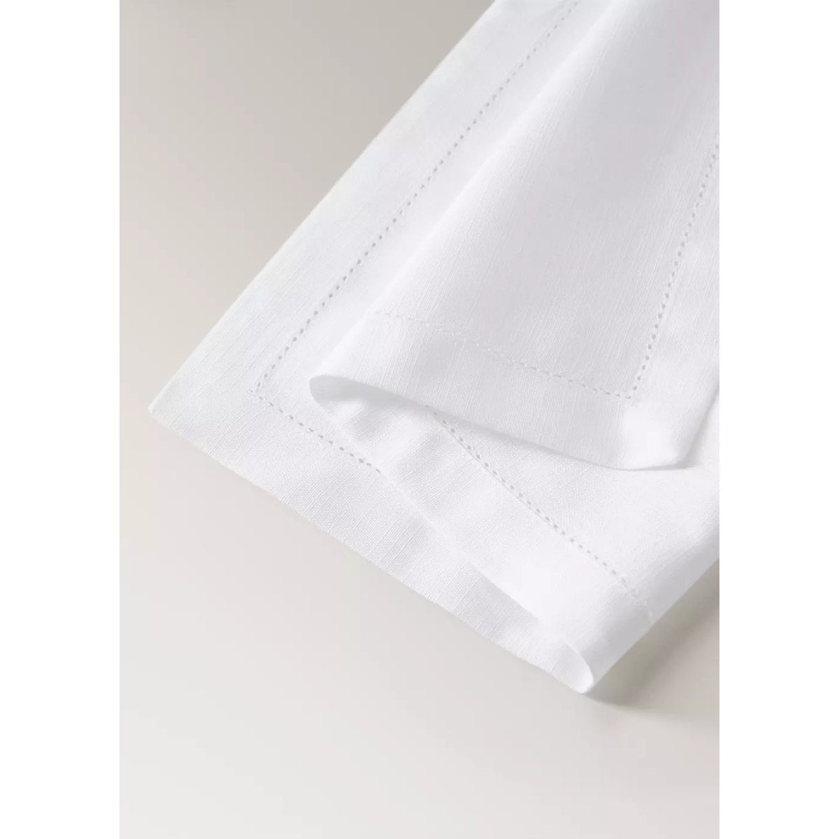 Sets de table en coton rayures ajourés blanc, MANGO HOME