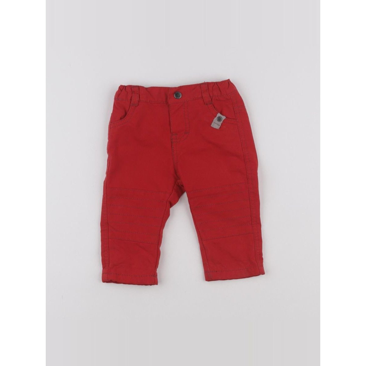 Pantalon - Etat satisfaisant rouge, VERTBAUDET