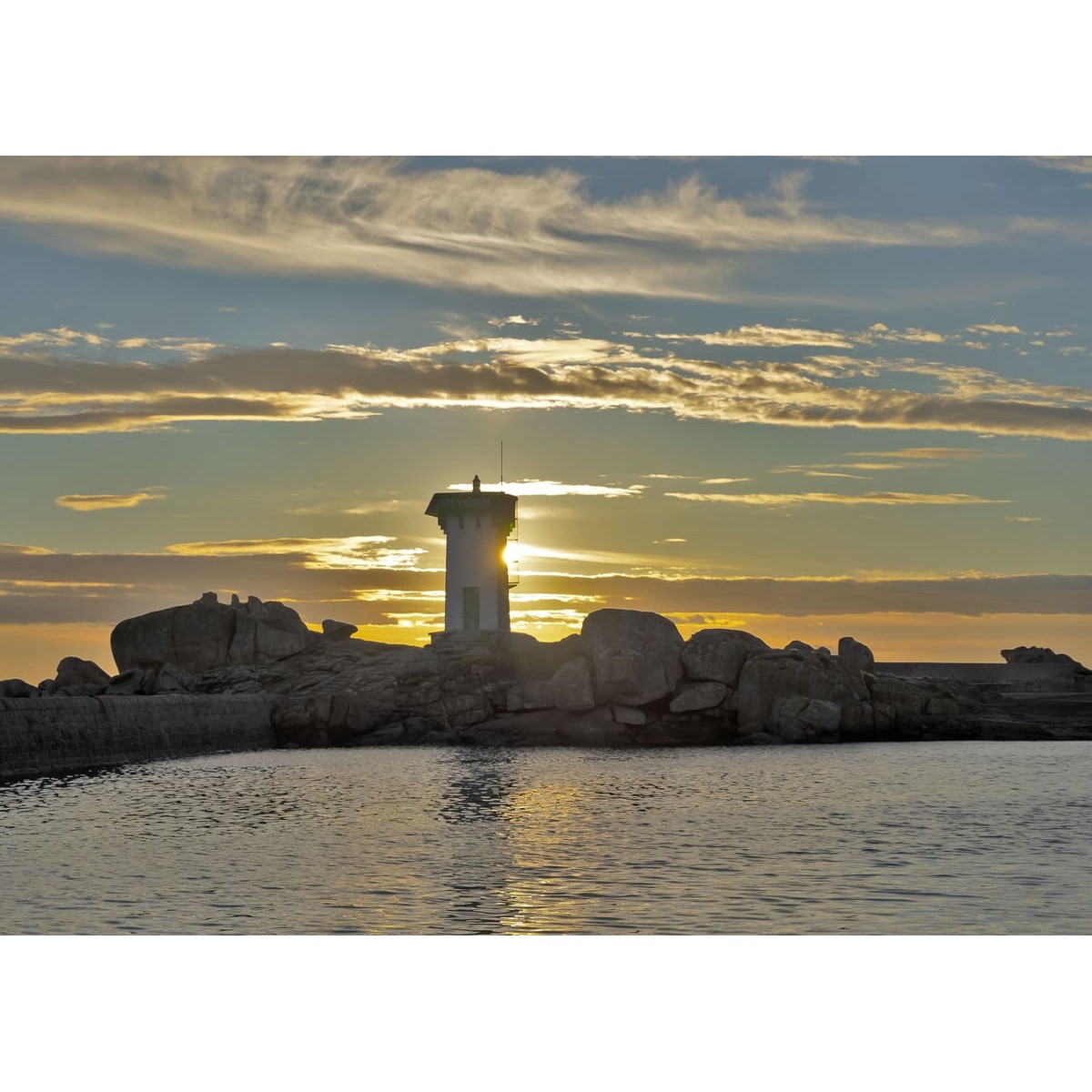 Tableau Mural Phare Trévignon MER tableaux sur toile-jaune, CEANOTHE