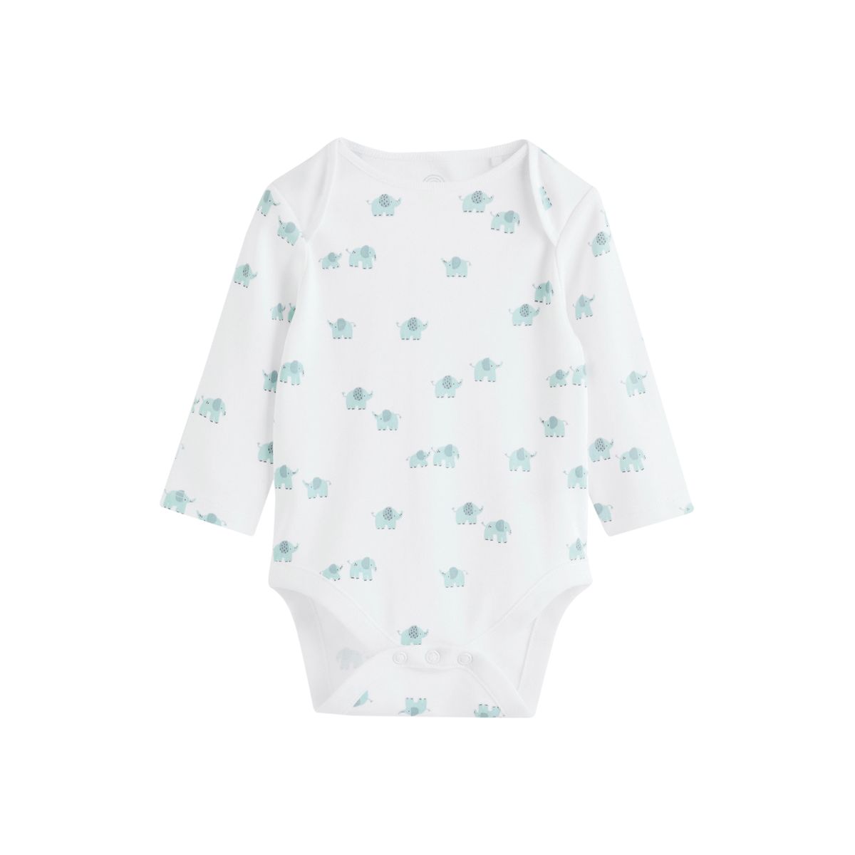 Body manches longues éléphant bébé, lot de 5 bleu, NEXT