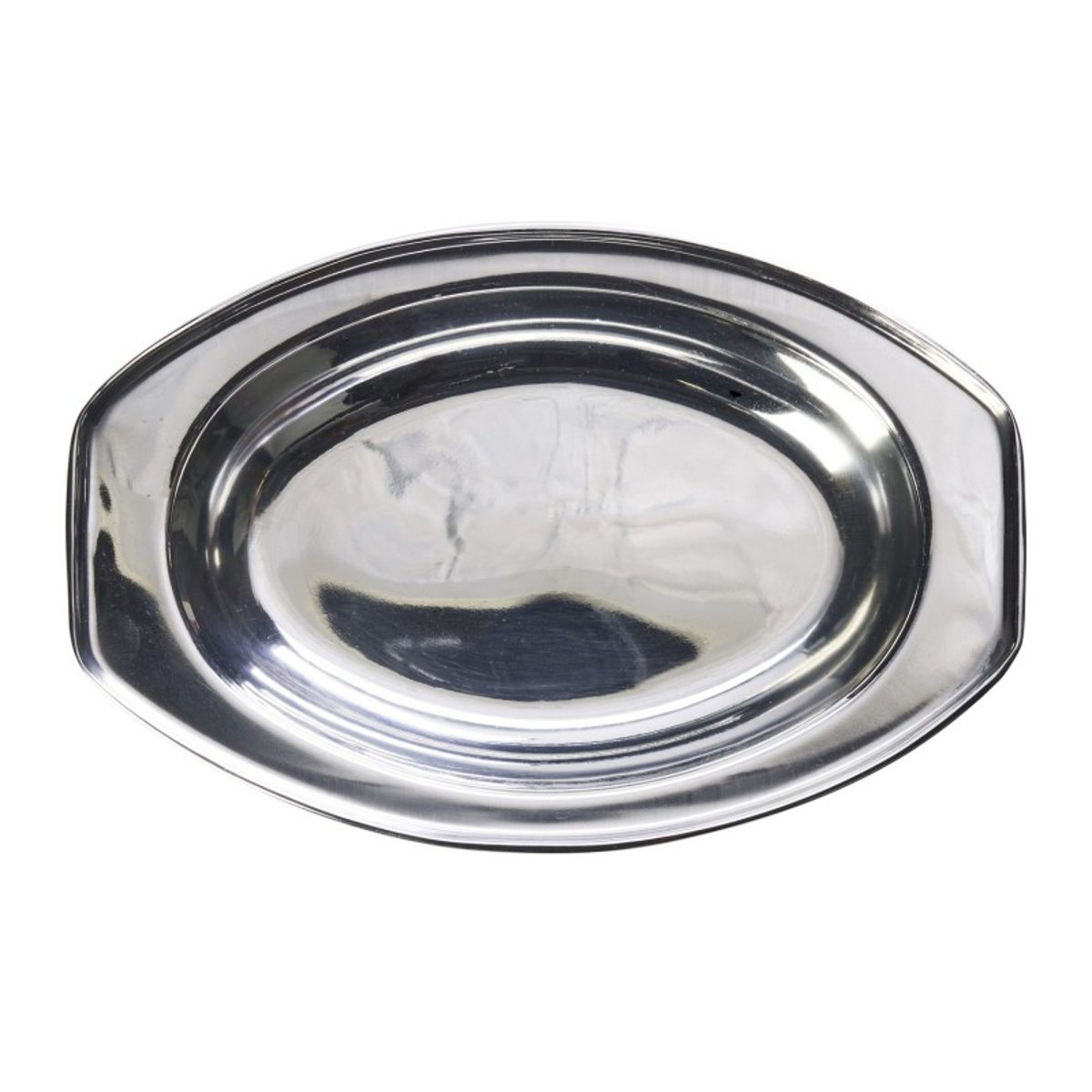 Plat de service acier inoxydable argent, MADAM STOLTZ