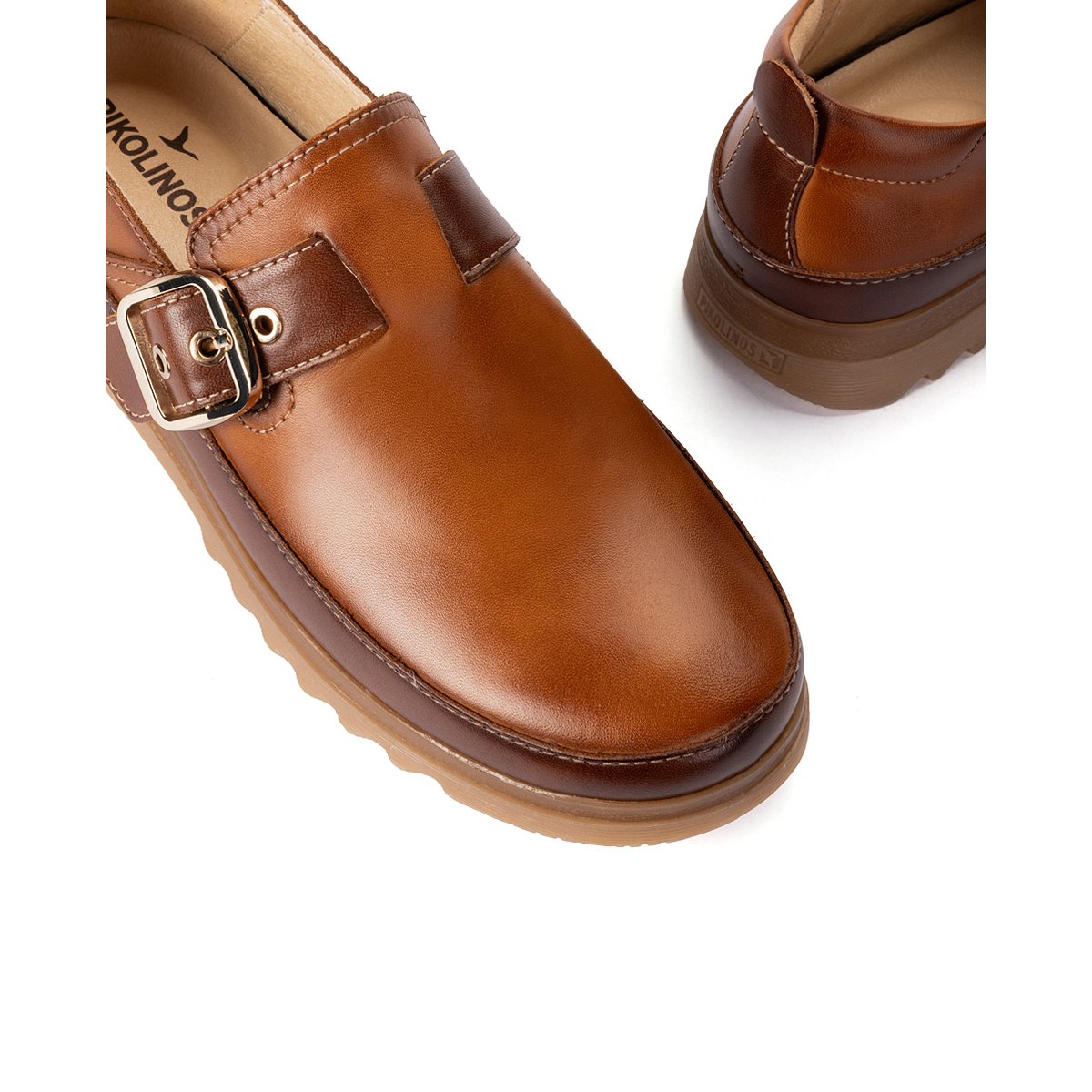 Chaussures plates cuir Vigo brandy, PIKOLINOS