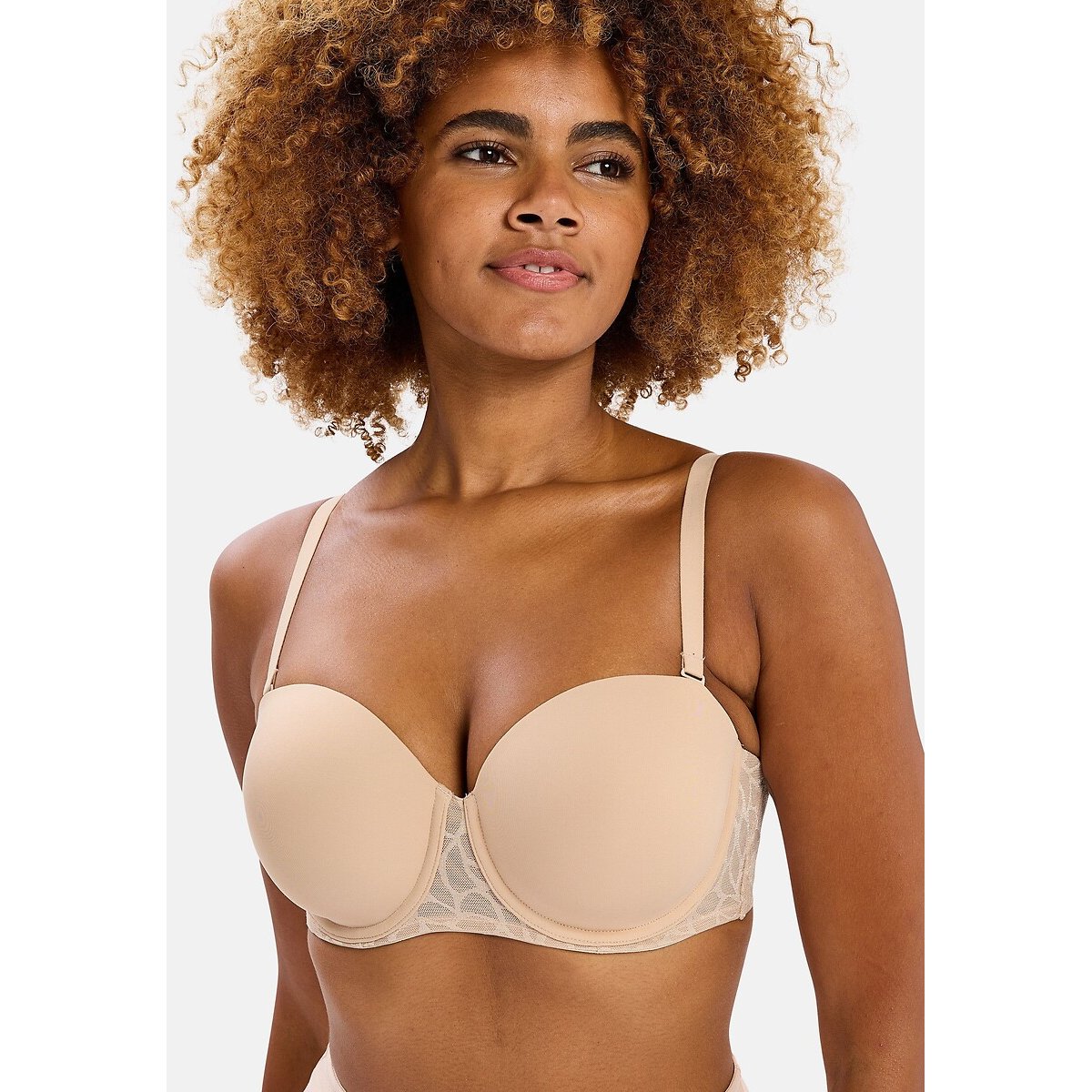 Soutien bandeau PERFECT CURVES blush, SANS COMPLEXE