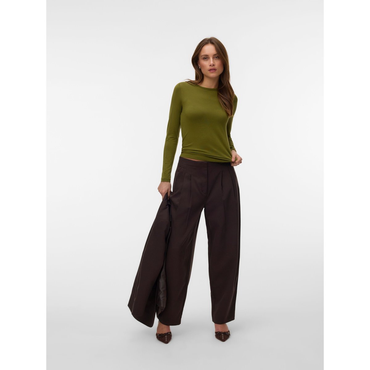 Top verte - sphagnum, VERO MODA