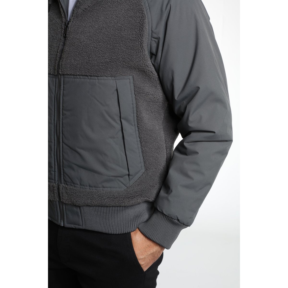 Blouson manches longues  BOB SHERP gris, GENTLEMAN FARMER