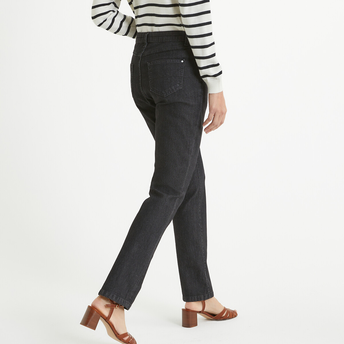 Rechte regular jeans zwart stone, ANNE WEYBURN