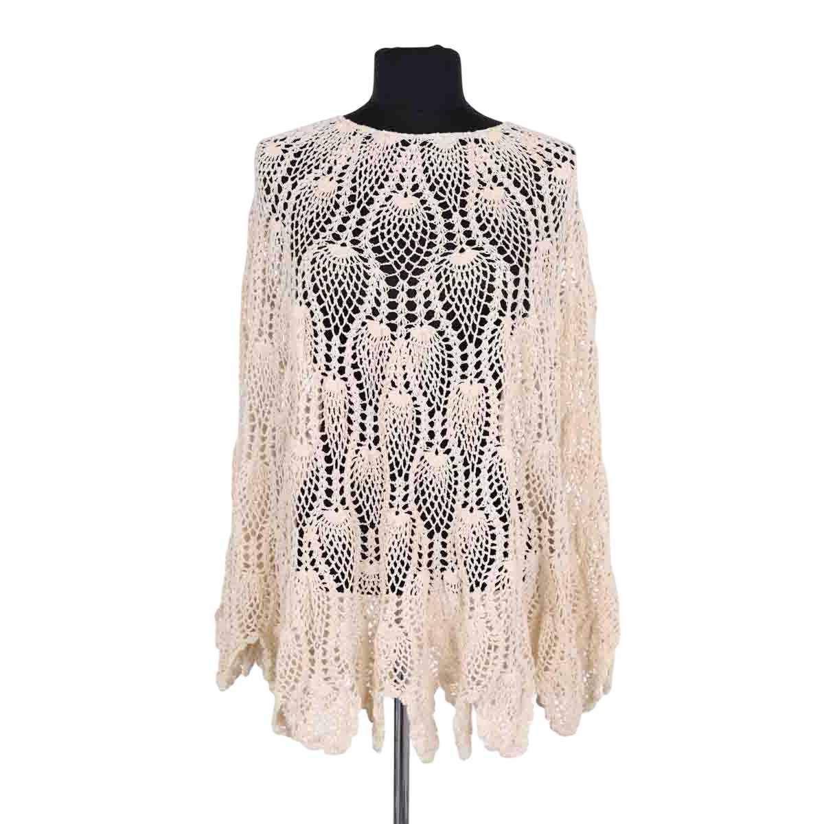 Poncho - Très Bon État ecru, ANTIK BATIK
