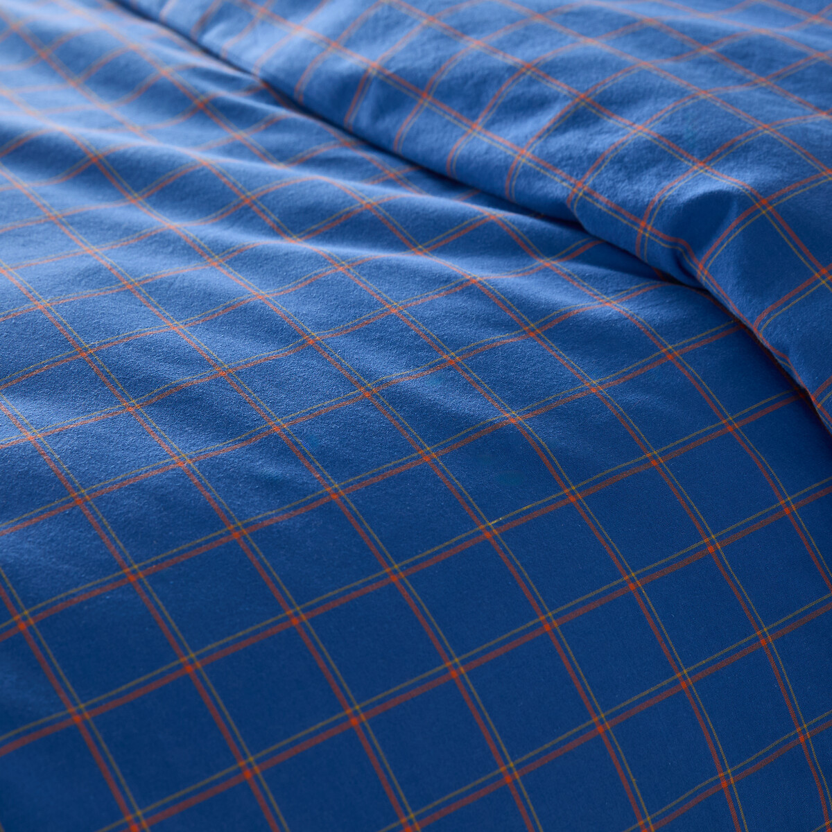 Housse de couette coton lavé, Nikki bleu vif, LA REDOUTE INTERIEURS