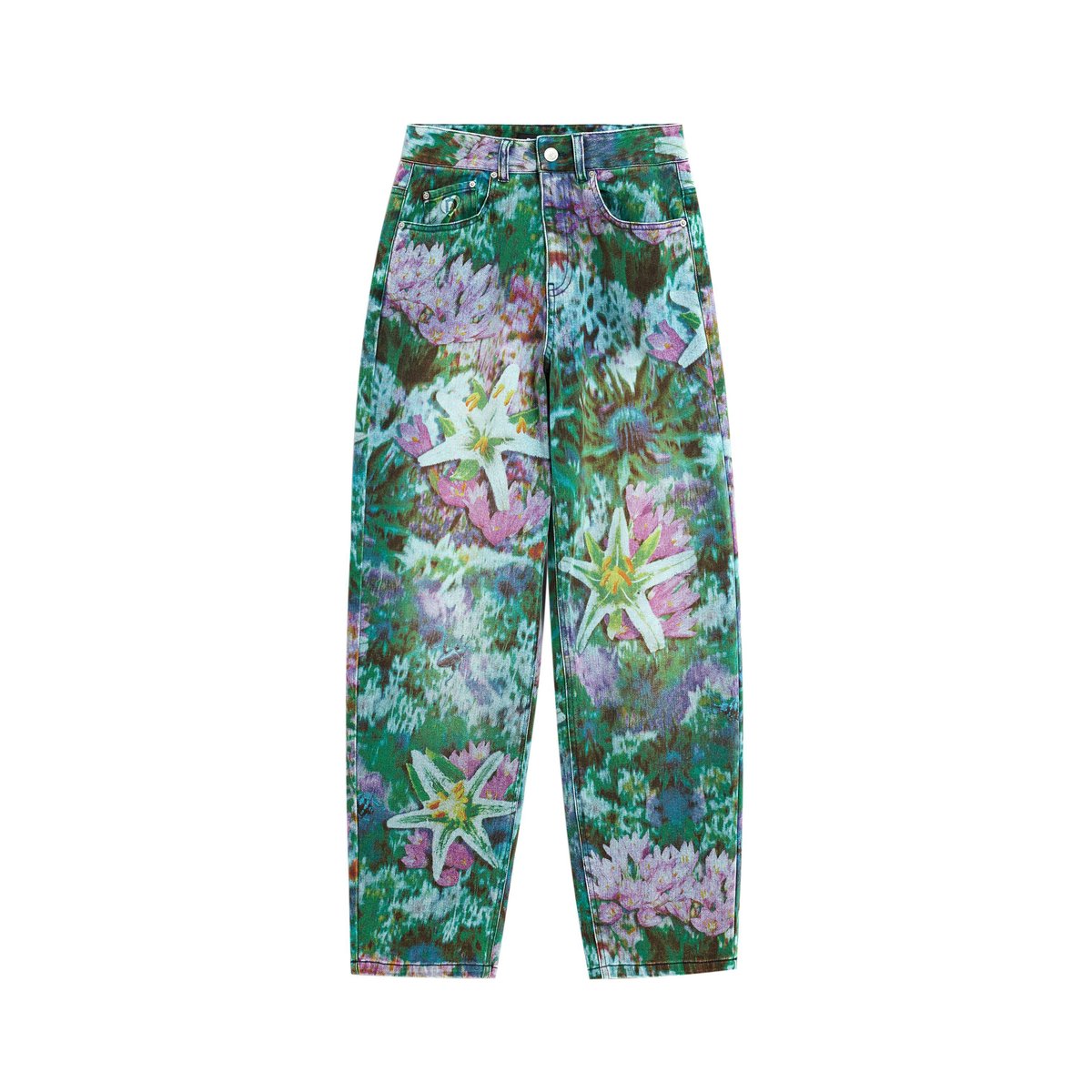 Pantalon en jean jardin ballon bleu clair, DESIGUAL