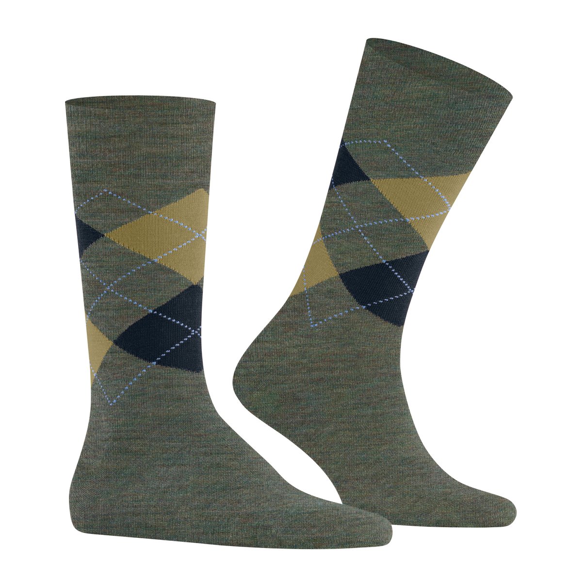 Chaussettes Edinburgh Melange Opaque turquoise, BURLINGTON