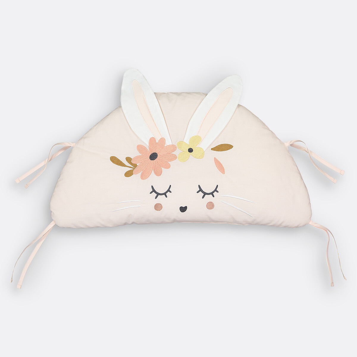 Paracolpi modulabili percalle bio, Lapin fleuri fantasia rosa, LA REDOUTE INTERIEURS