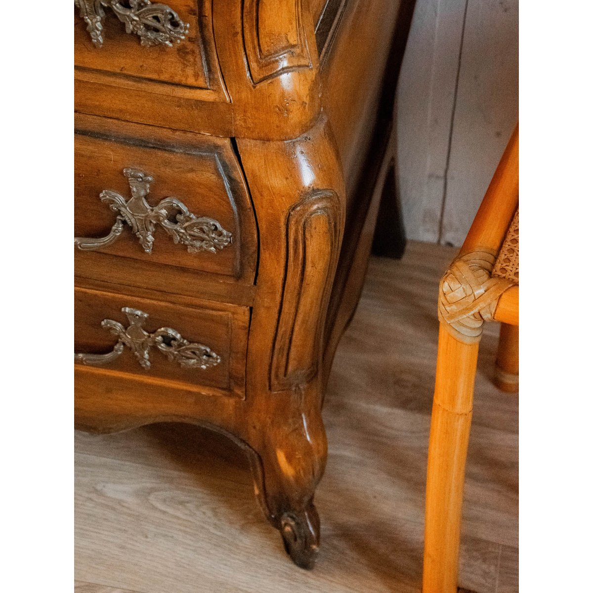 Commode en bois Garance N°197 - Bon état bois foncé, DEBONGOUT