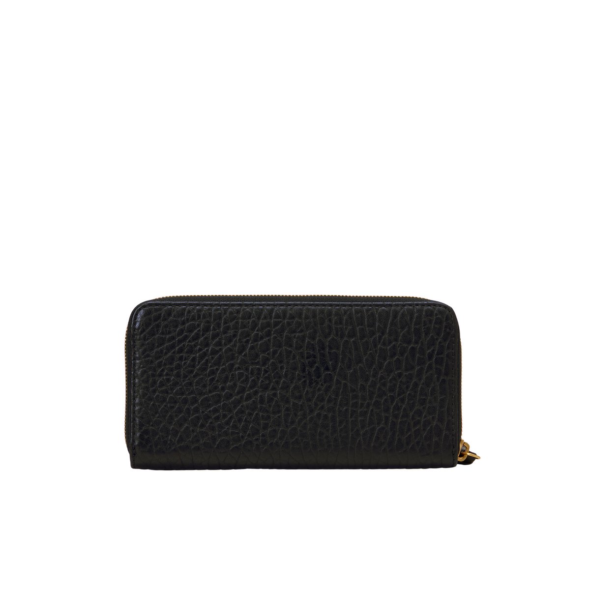 Porte-monnaie en cuir de mouton au grain prononcé noir, MARC O'POLO