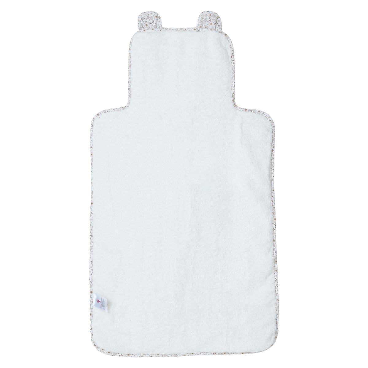 Tapis à langer de voyage coton bio LILLY beige, LITTLE CREVETTE