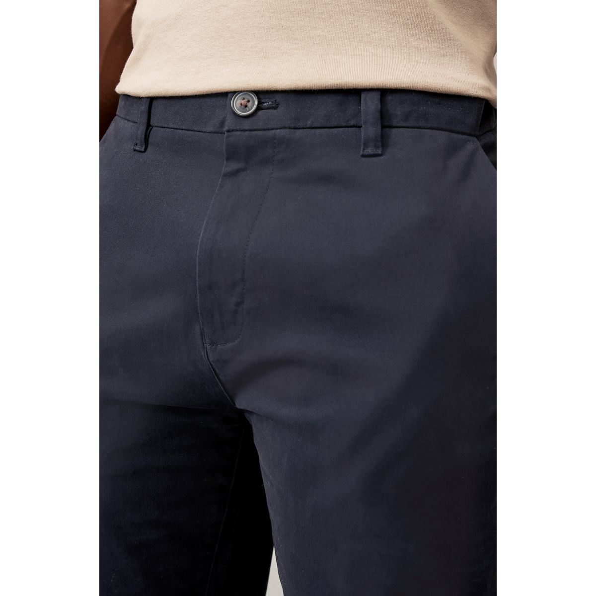 Pantalon chino stretch, lot de 2 bleu marine, NEXT