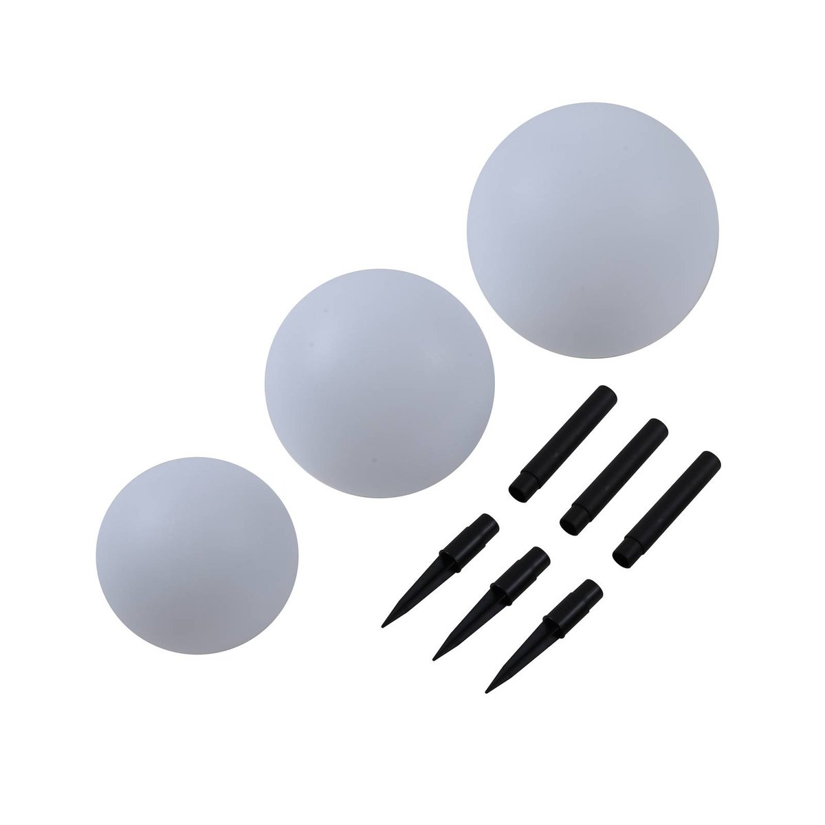 Lampe solaire moderneLED, Lago blanc, LINDBY