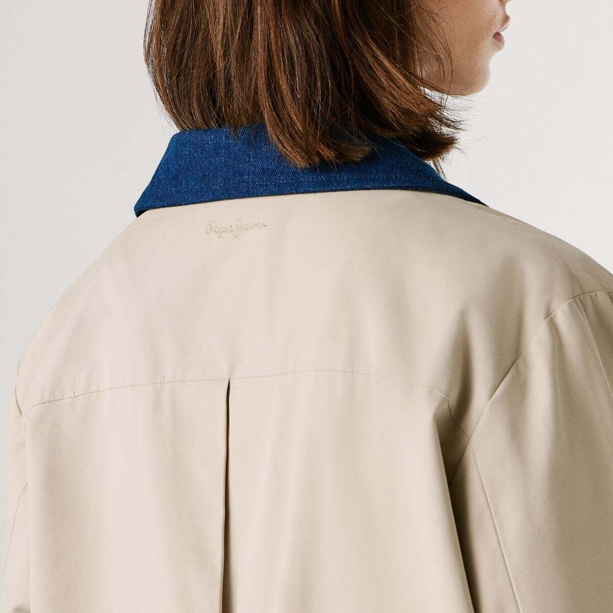 Trench-Coat Avec Col Chemise beige clair, PEPE JEANS
