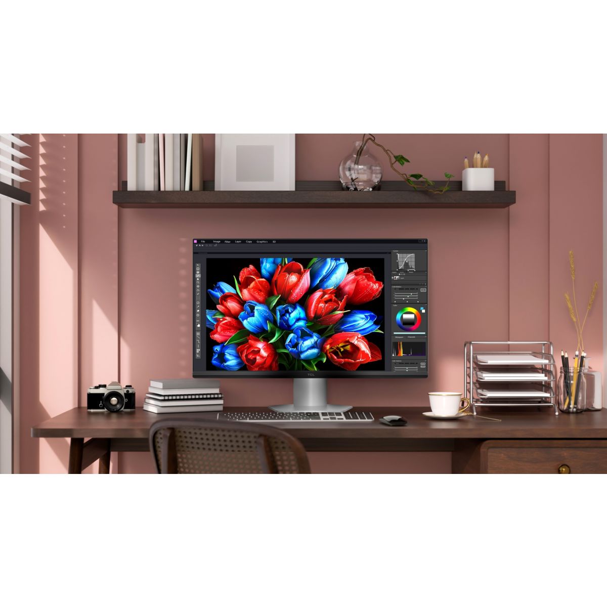 Ecran PC Gamer 25G54 25" Full HD 144Hz VA MiniLED HDR 400 HDMI 2.1 couleur unique, TCL