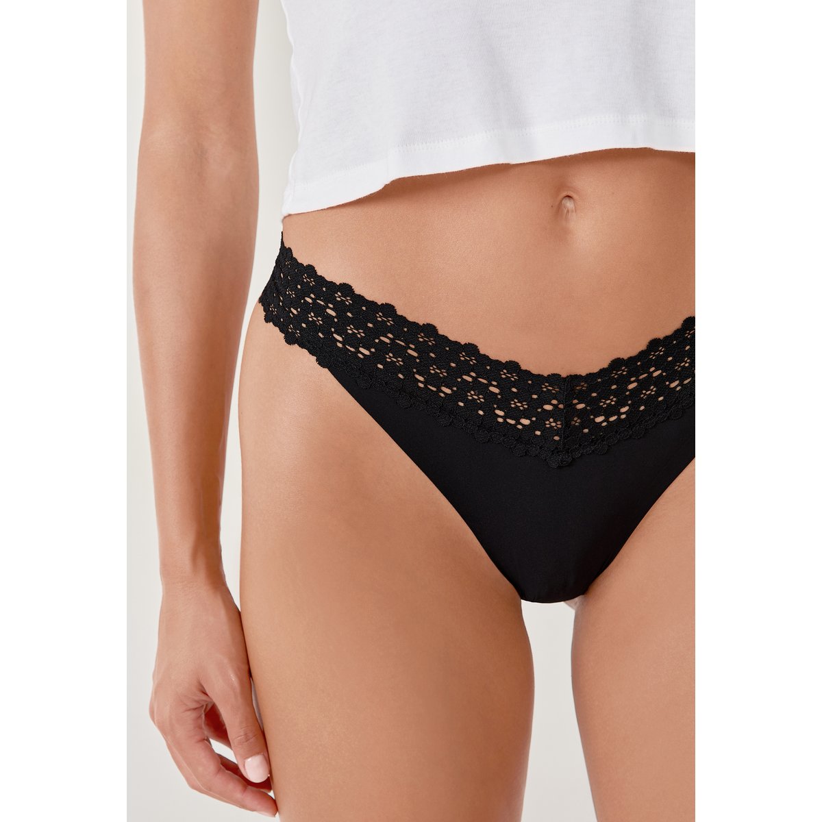 ETAM TANGA WISH - 5 TANGAS noir, ETAM