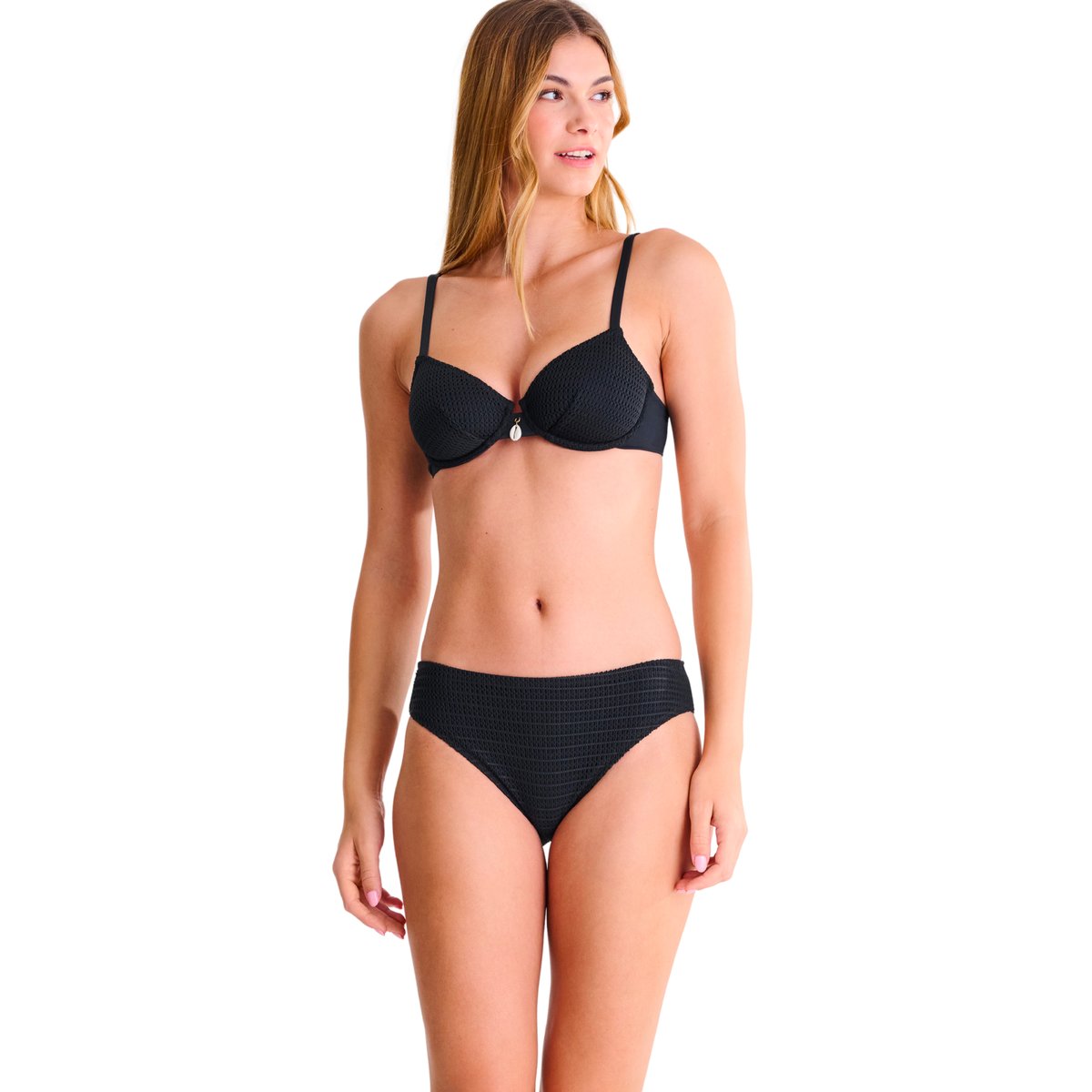 Bas maillot slip de bain CALVI noir, LISCA