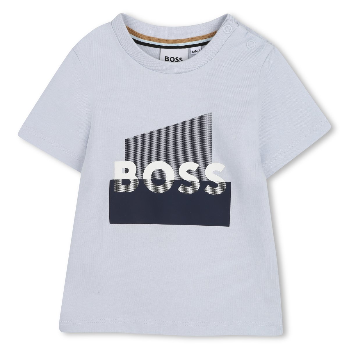 Tee-shirt manches courtes bleu tendre, BOSS KIDSWEAR