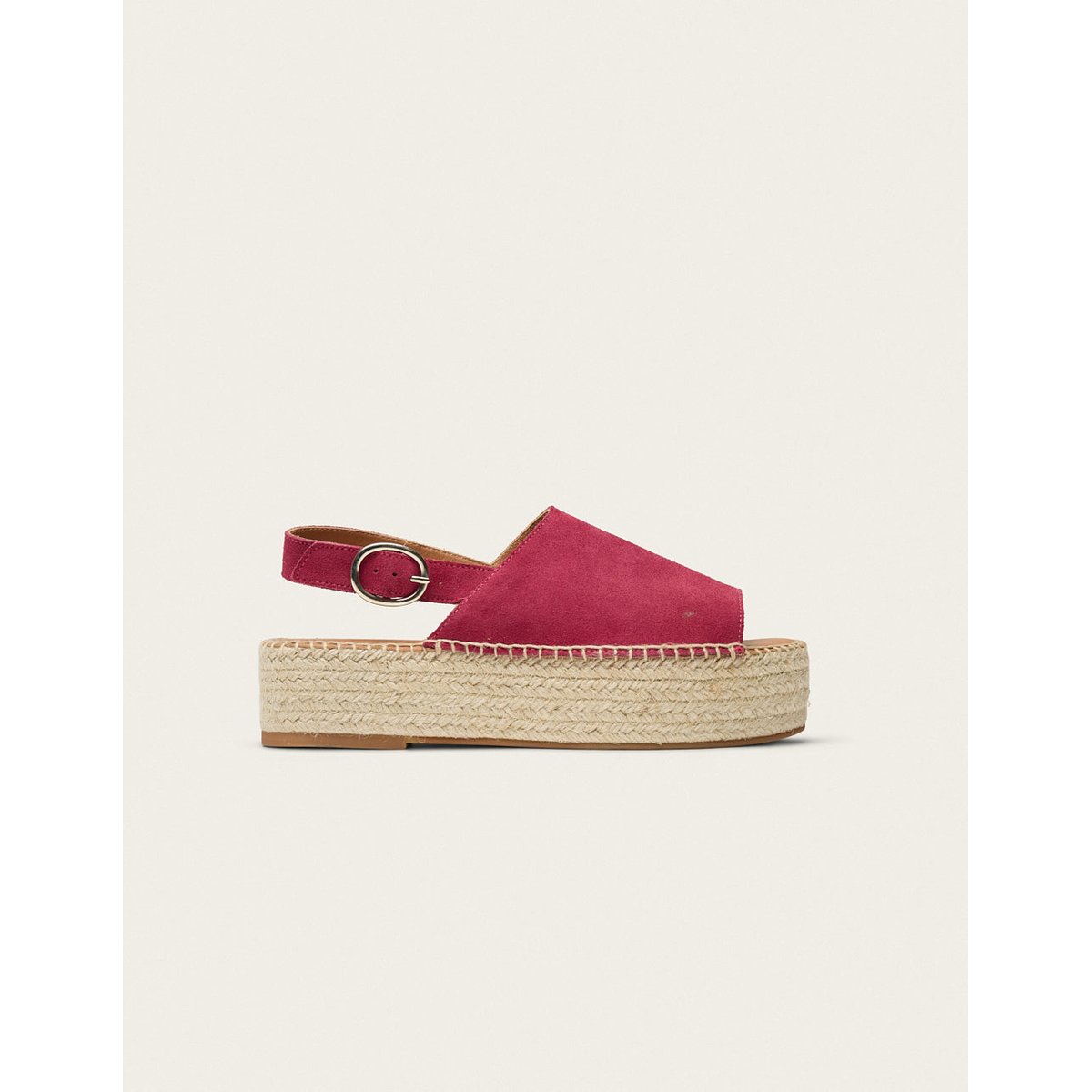 Espadrilles MAYA suède pourpre, ODAJE