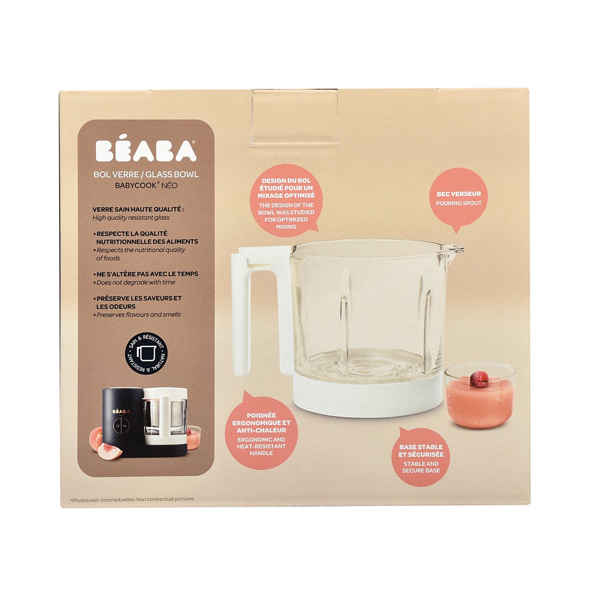 Bol seul en verre pour BABYCOOK NEO blanc, BEABA