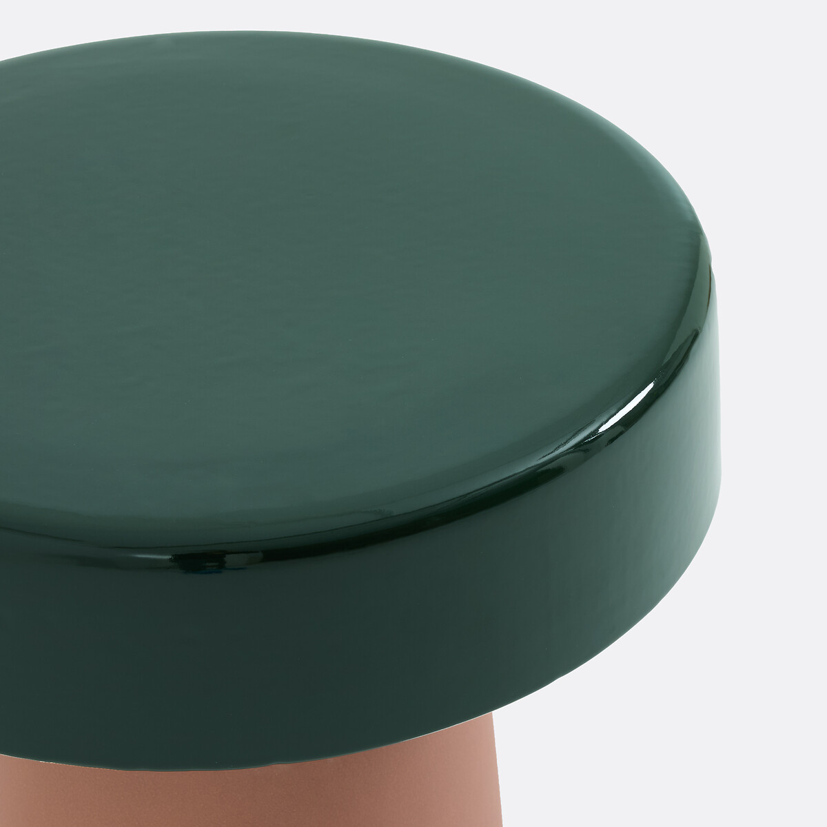Mesa de apoio, em cerâmica lacada brilhante e mate, JIMNA verde/rosa, LA REDOUTE INTERIEURS