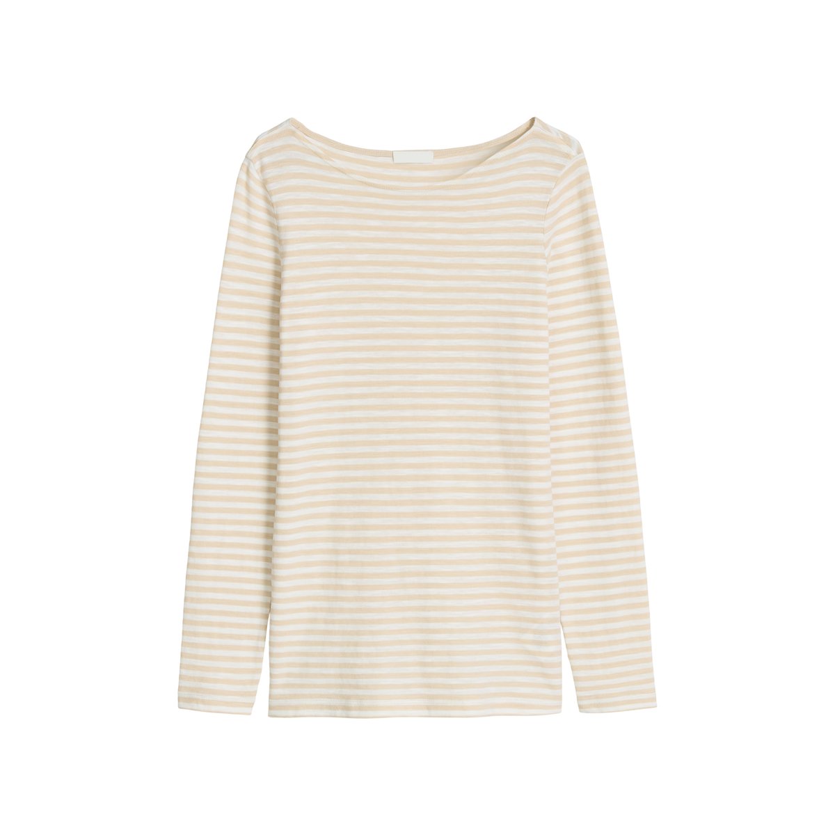 T-shirt long régulier en coton organique blanc, MARC O'POLO