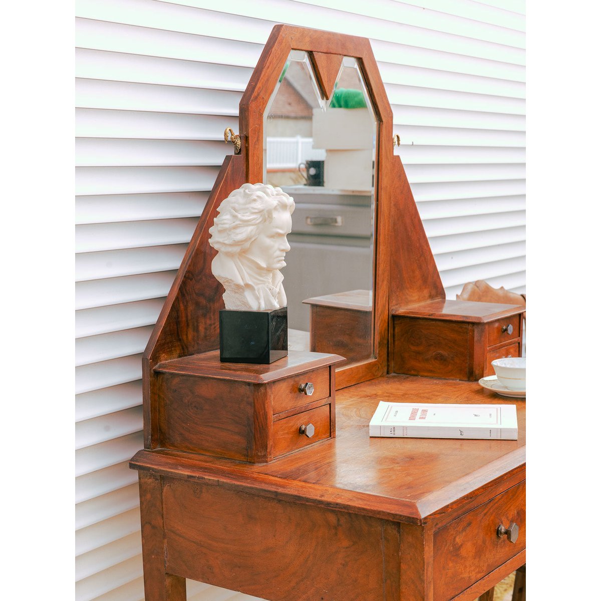 Coiffeuse style Art Déco Louise N°336 - Bon état marron, DEBONGOUT