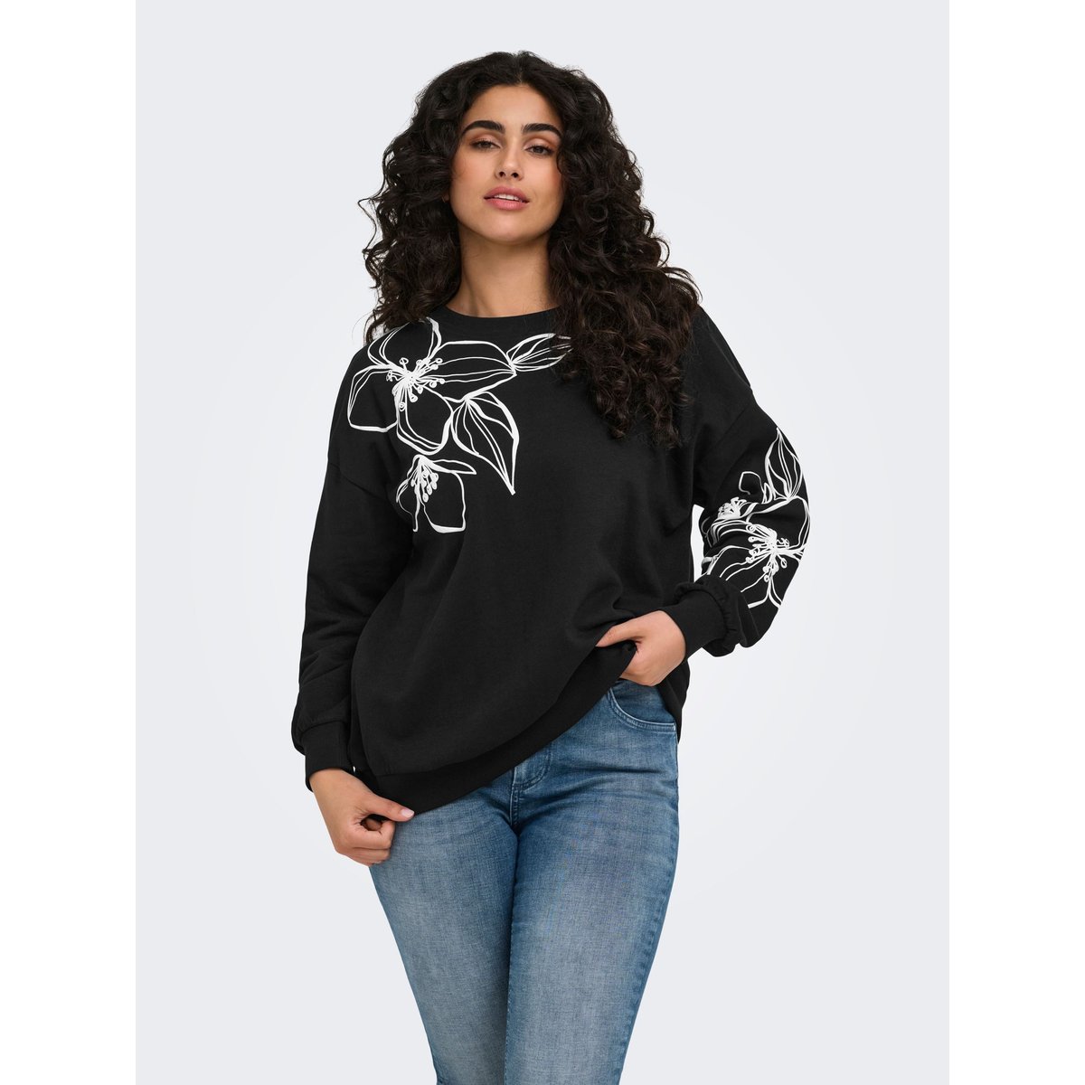 Sweat-Shirt black 2, ONLY CARMAKOMA