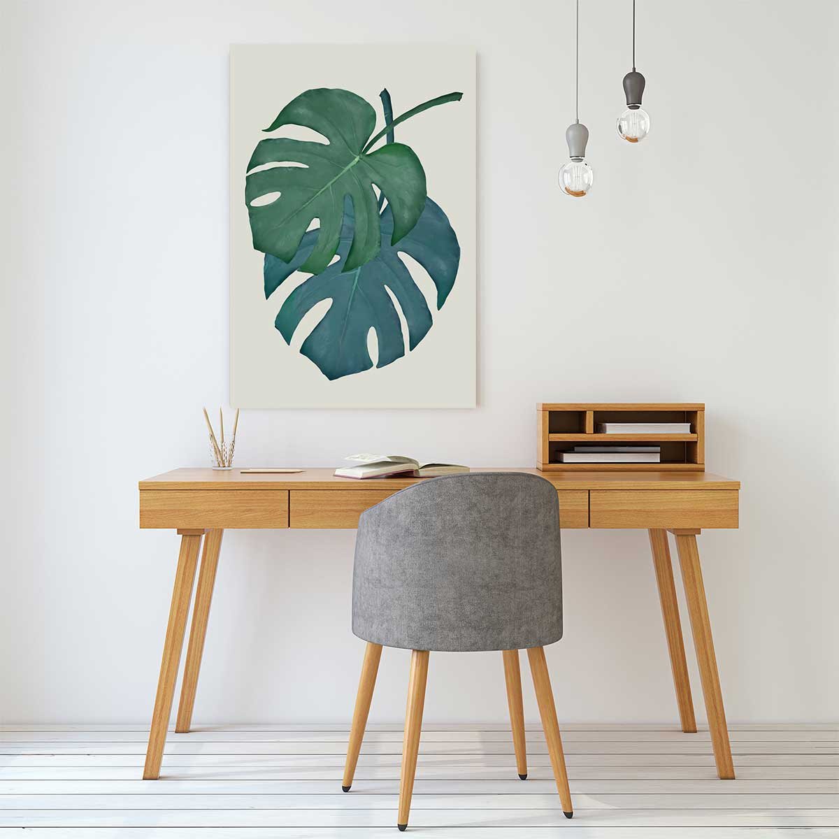 Tableau Monstera turquoise tableau alu dibond, HEXOA