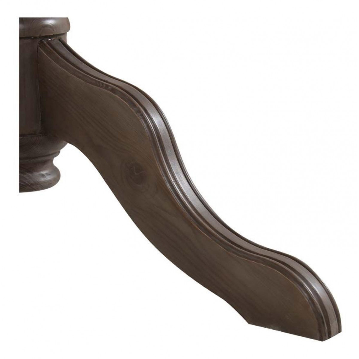 Table ronde extensible - NATURAL marron, INTERIOR'S