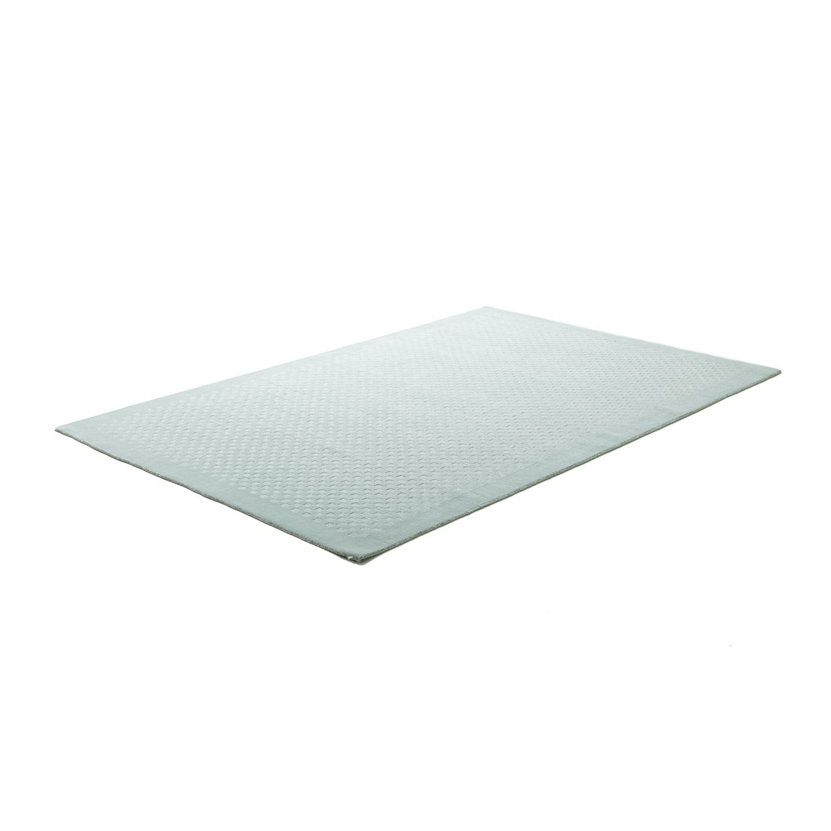 Tapis en laine vierge tissé main argent, THEKO