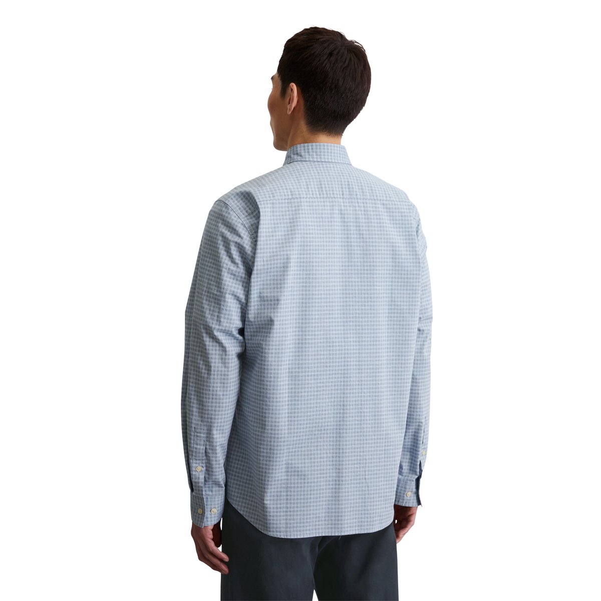 Chemise regular en qualité popeline fine bleu moyen, MARC O'POLO