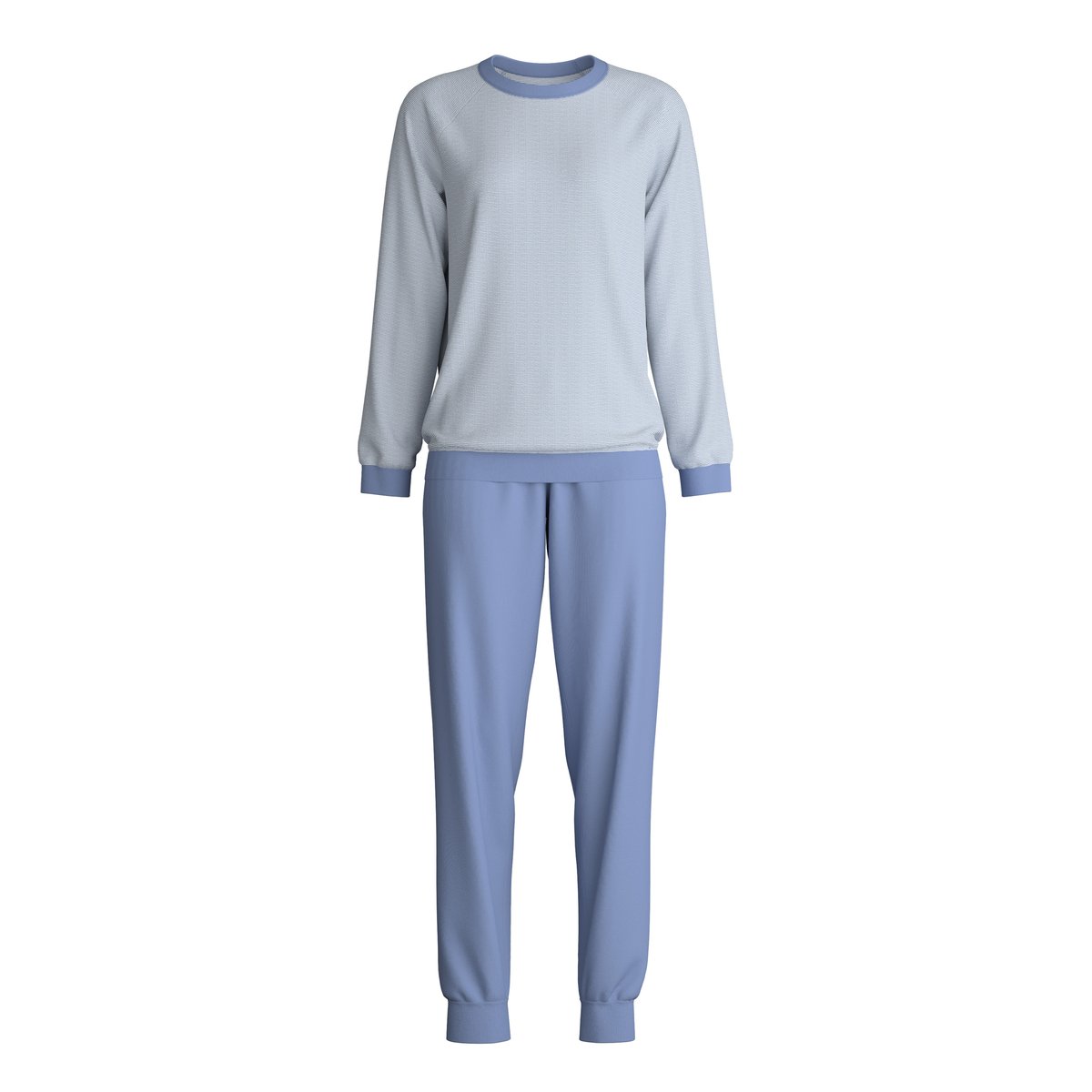 Pyjama à bords côtés manches longues Coton MIDNIGHT STRIPES scandinavian, CALIDA