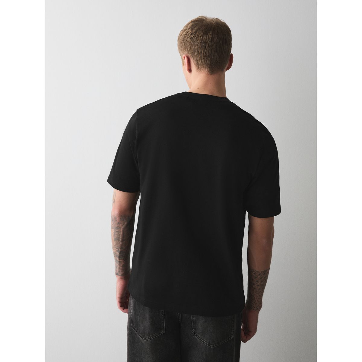 T-shirt brodé uni licence noire rolling stones, NEXT