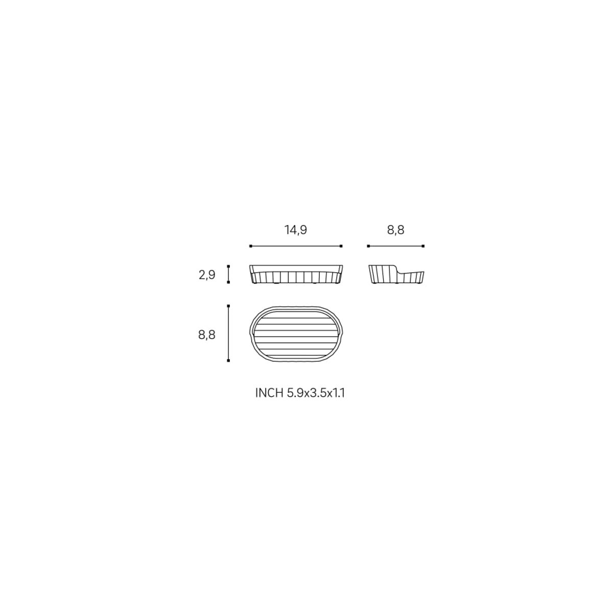 Porte Savon AVENIR crème natur, COSMIC
