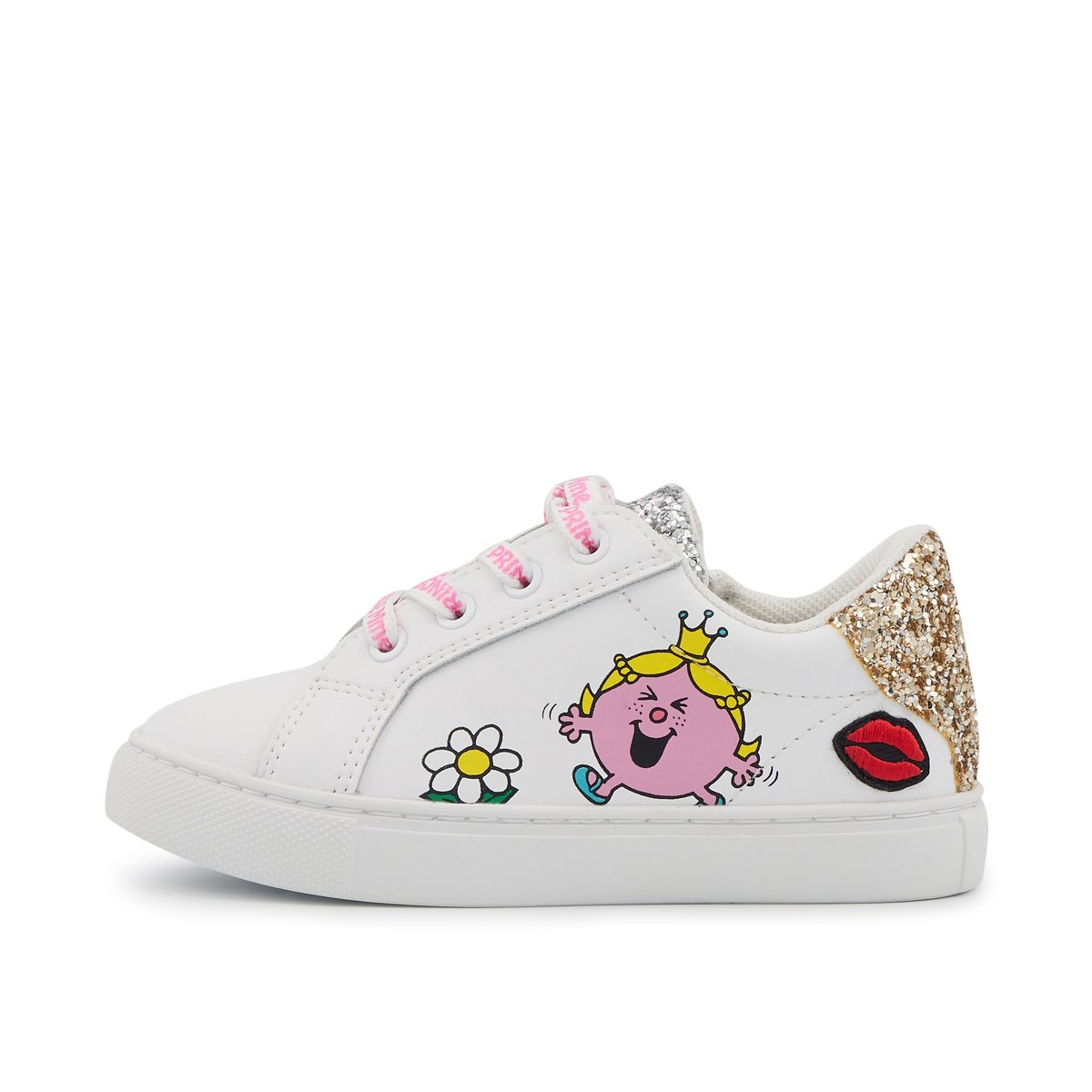Baskets Enfant En Cuir Mini Simone Monsieur Madame Princesse blanc, BONS BAISERS