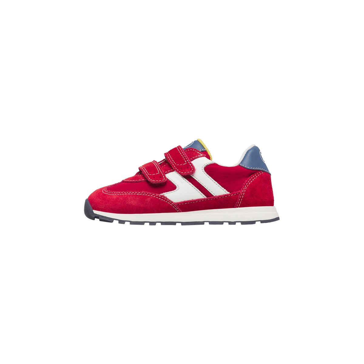 Sneakers en cuir et tissu MIBLO VL. bleu-blanc, NATURINO