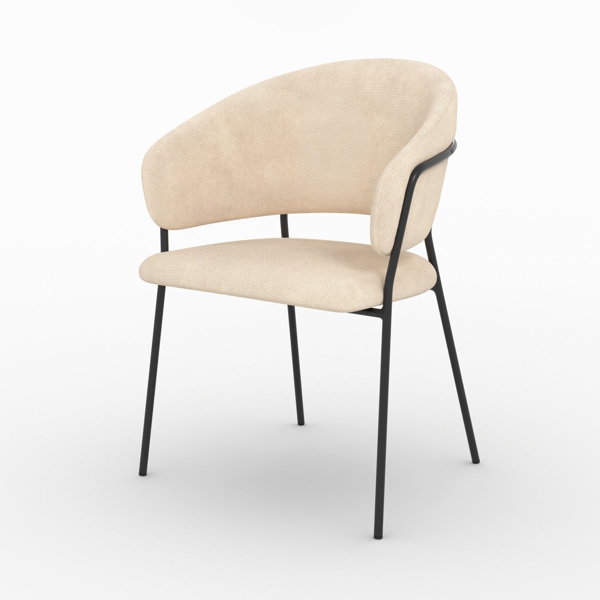Chaise Amaya - AMAYA beige, MAISON PAVANE