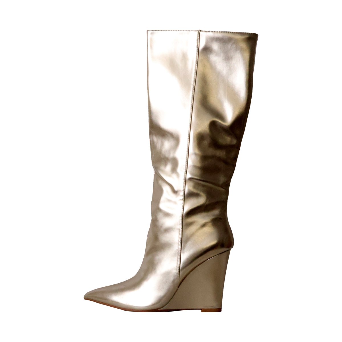 Bottes à Talon Zip or, ENZA NUCCI