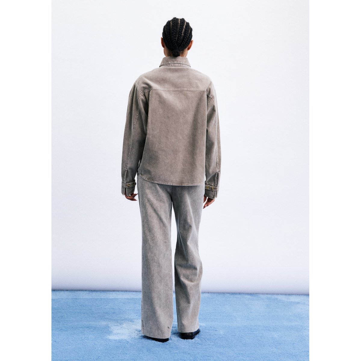 Chemise Gazi en coton GAZI gris, FRNCH