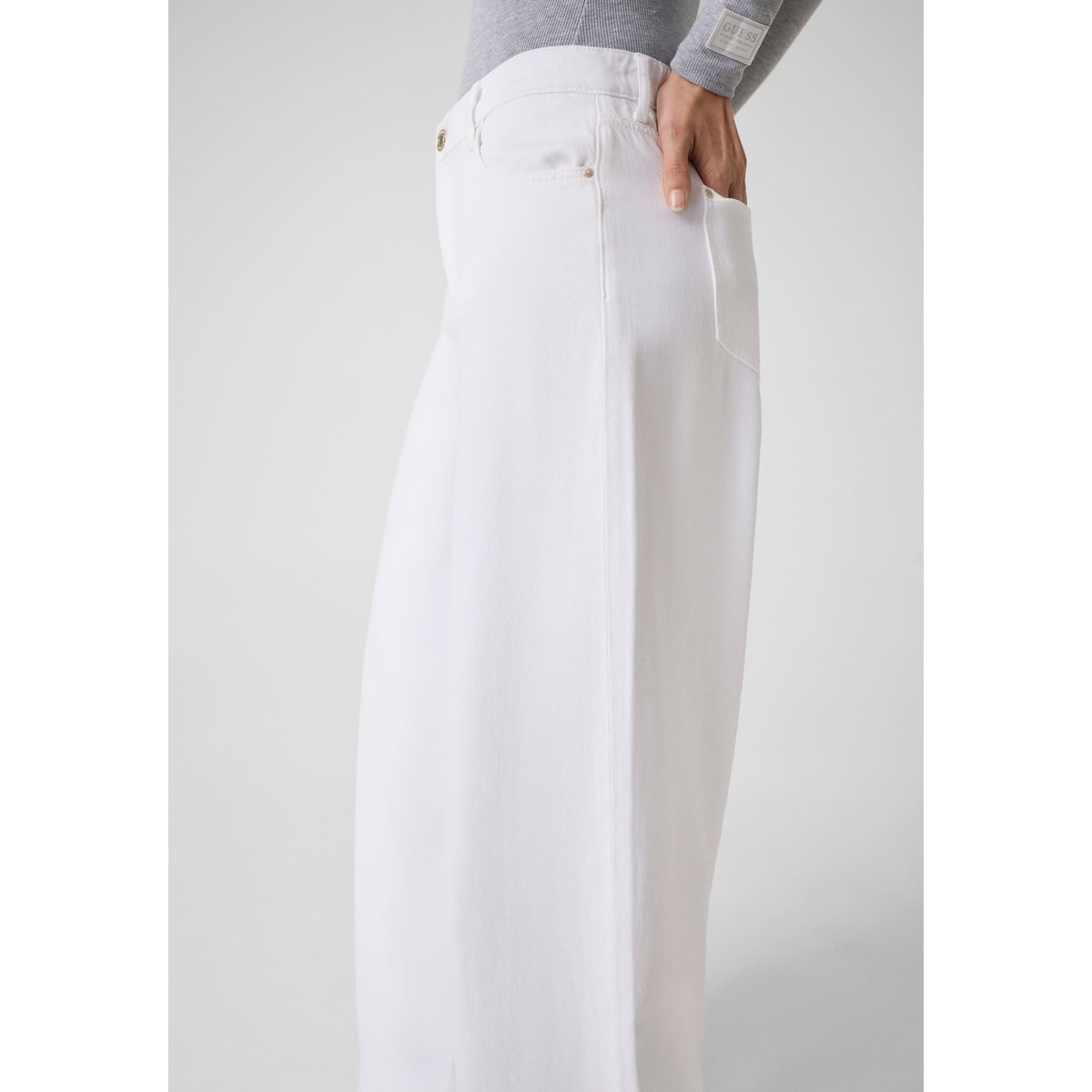 Pantalon Wide-Leg blanc, GUESS