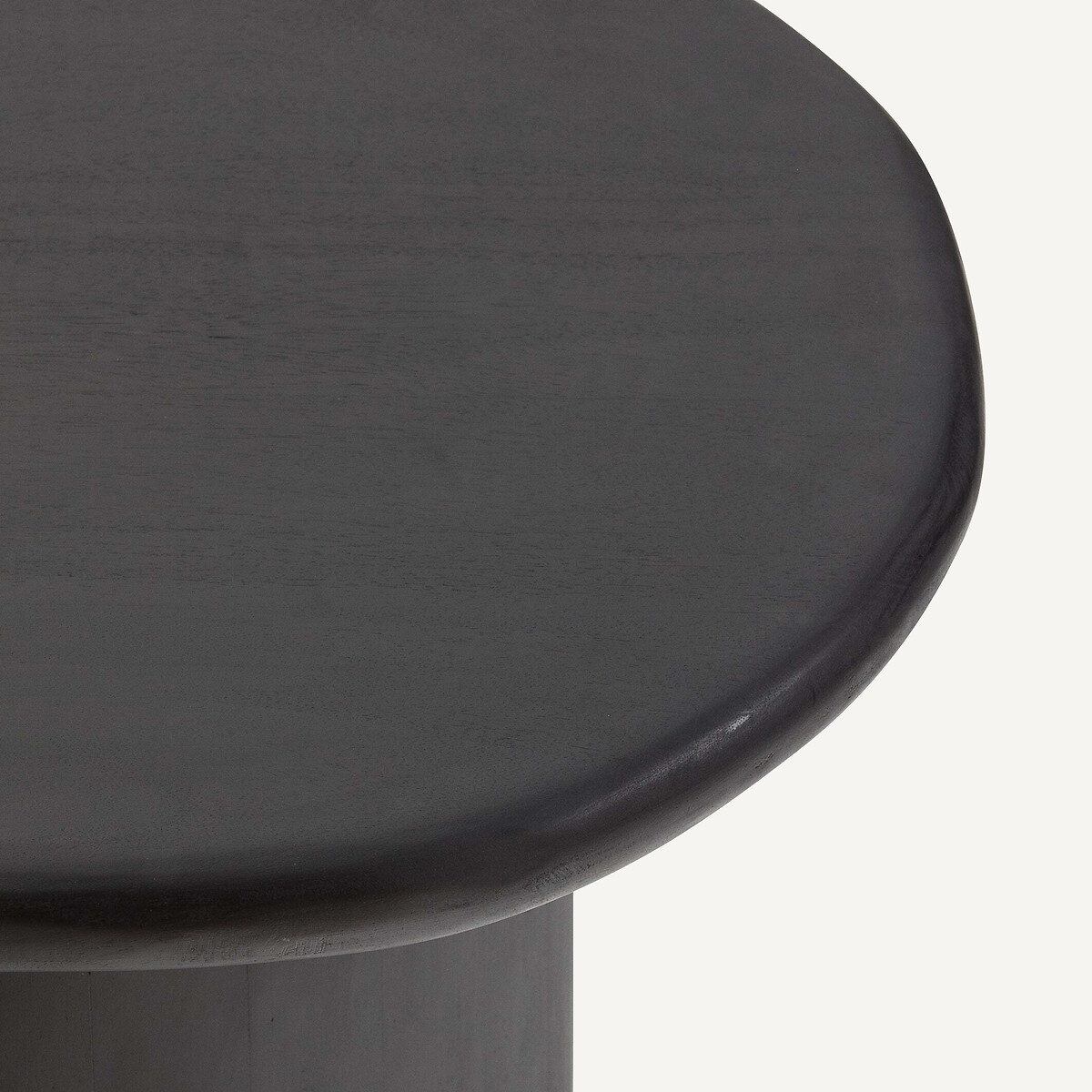 Table basse en acacia massif, hauteur 31 cm, Oreus noir, AM.PM