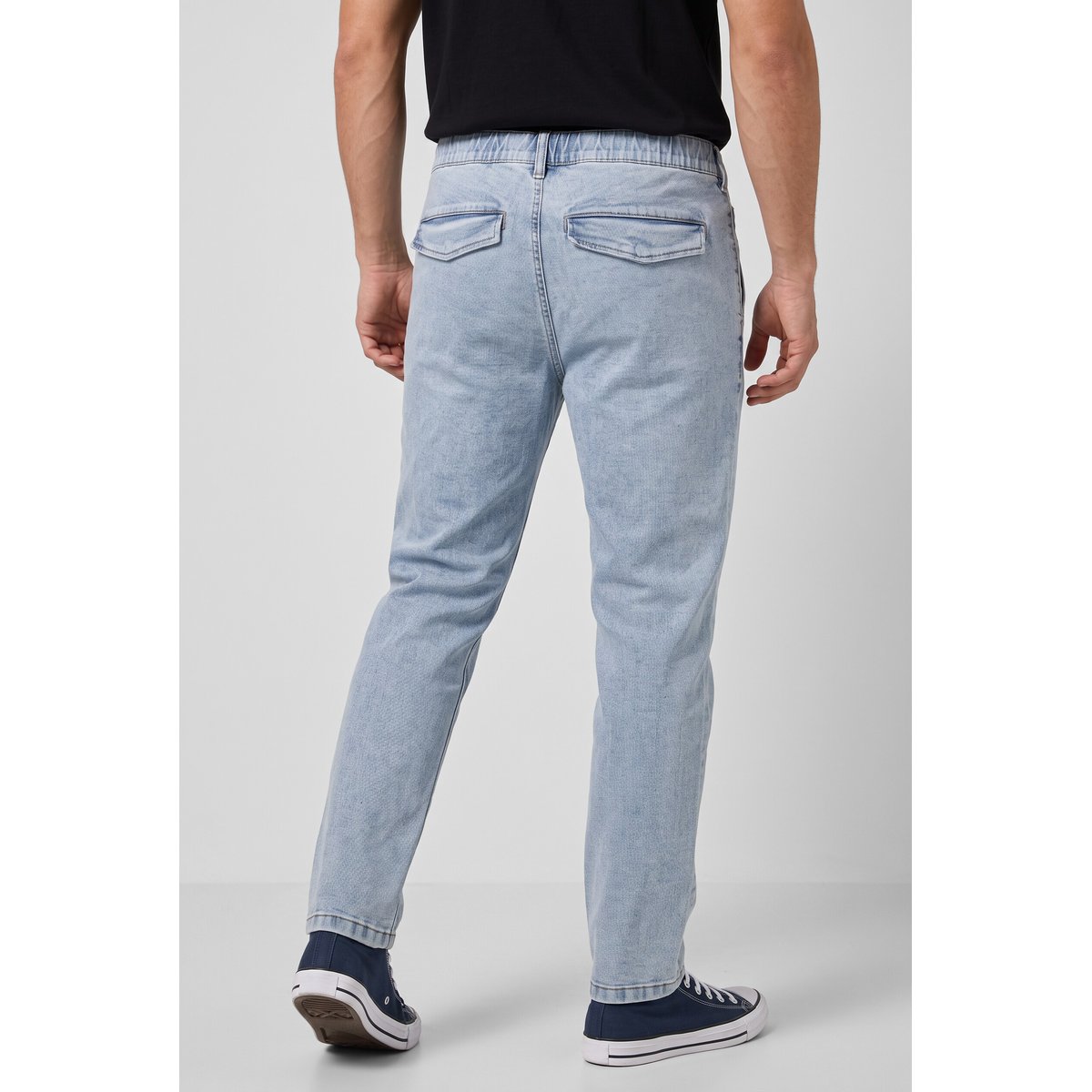 Jean chino FLEXNAMIC®, tissu denim bleu clair, JP1880