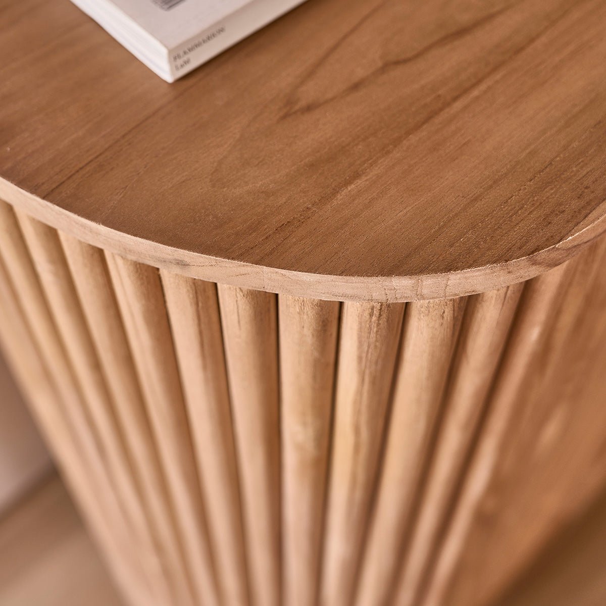 Bar en teck massif 90 cm  COLINE naturel, BERAH GETAH