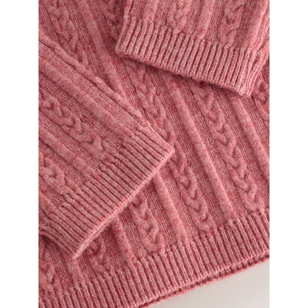 Pull col roulé rose, NEXT